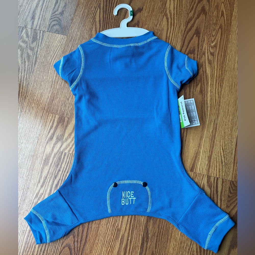 NWT Fab Dog “Nice Butt” Blue Pet Apparel Size Large